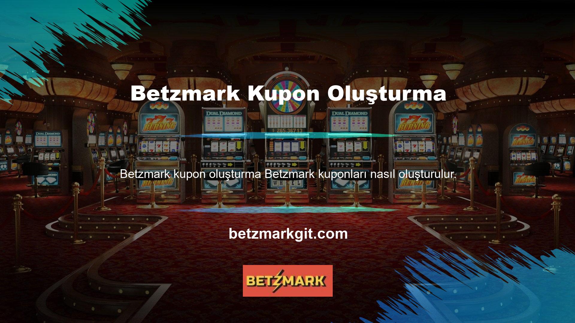 Betzmark kuponları nasıl oluşturulur, sitede onayladıktan sonra açık spor bahisleri
